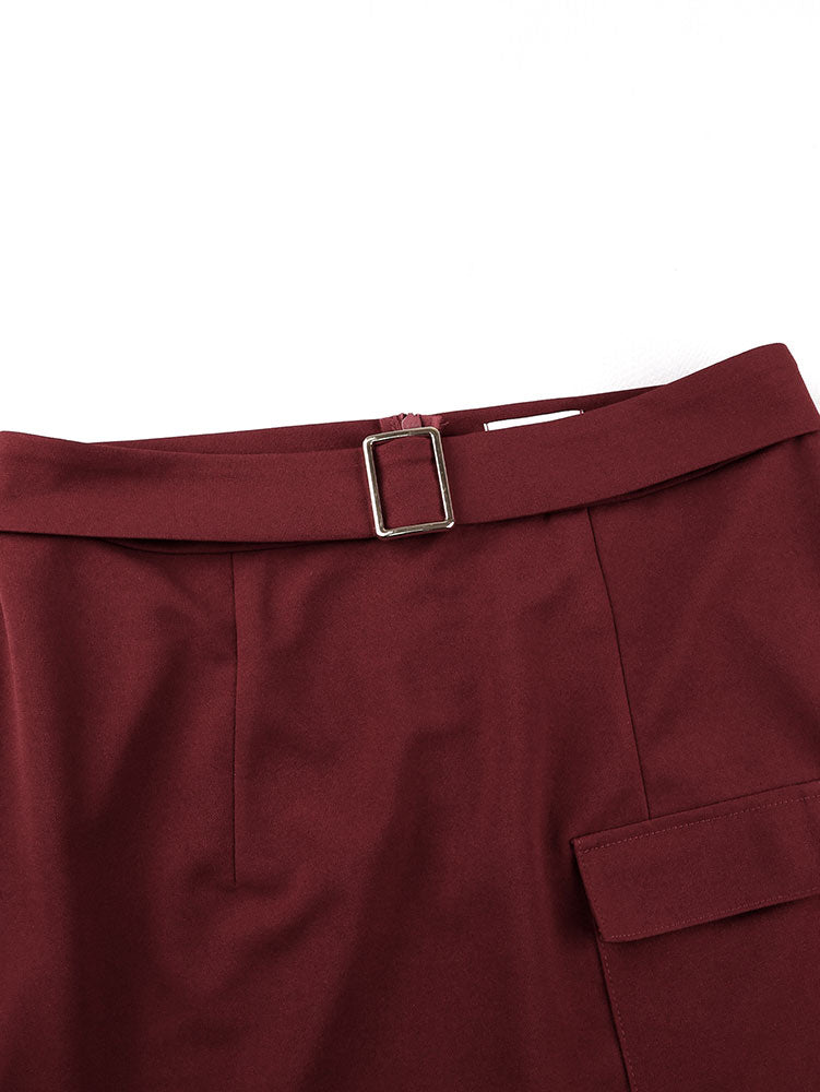 AOMEIDRESS Elegant Two Piece Set with Office Shirt Top Pencil Skirt