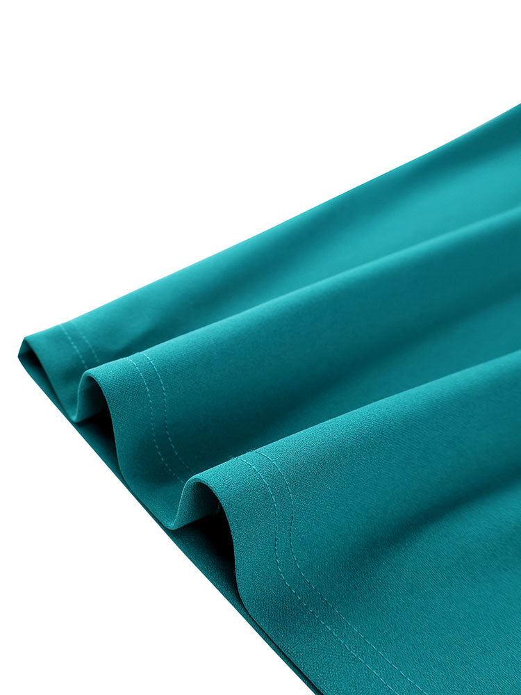 AOMEIDRESS Bodycon Beading Dress Long Sleeve 3D Flower Peplum Gowns