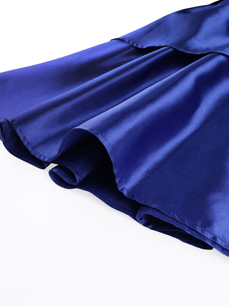 AOMEIDRESS Shiny One Shoulder Ruffle Layered Christmas Party Dresses