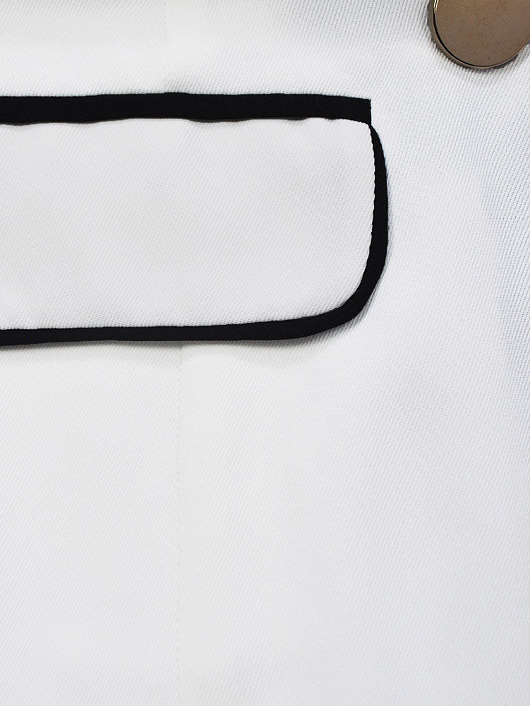 AOMEIDRESS Colorblock Blazer Lapel and Pocket Trim Office Lady Wear