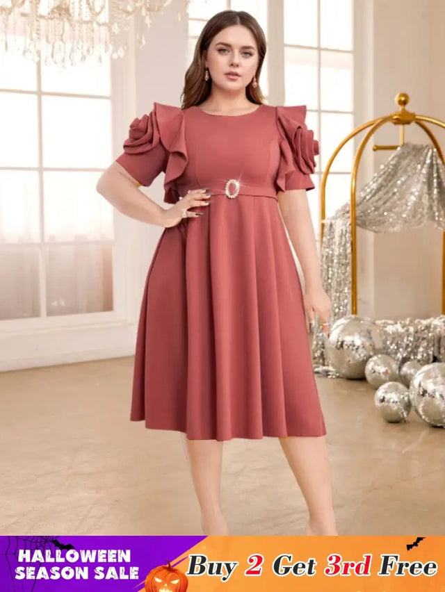 Cameo Brown o neck dresses for women