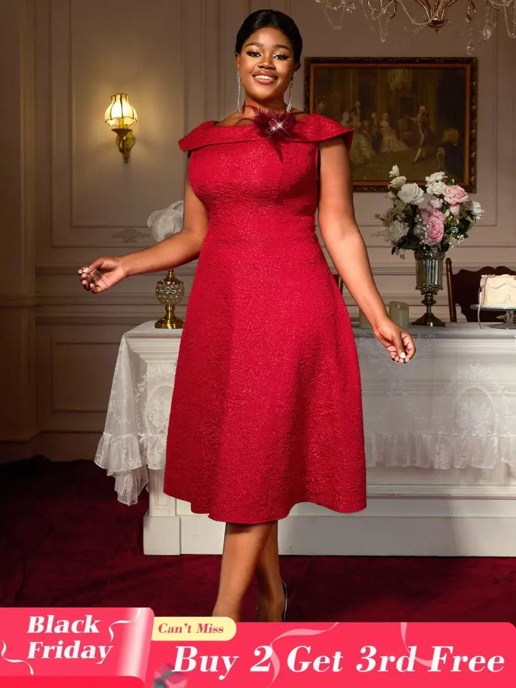 Perfect for mommy and me Easter dresses mothers day outfits and plus size 50s dresses this A line boat neck design flatters every curve with retro charm