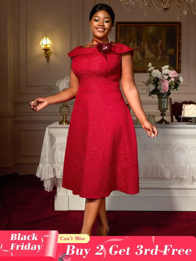 Perfect for mommy and me Easter dresses mothers day outfits and plus size 50s dresses this A line boat neck design flatters every curve with retro charm