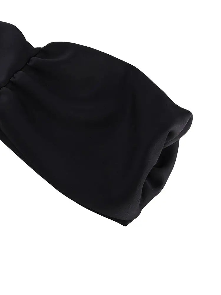 AOMEIDRESS A Line Dress Lantern Sleeves Turn Down Collar Party Gowens