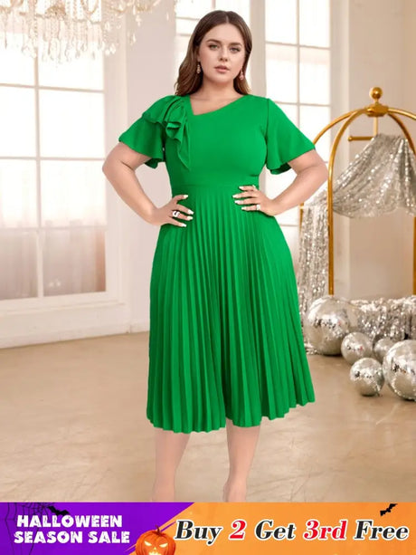asymmetrical neck midi dress for women