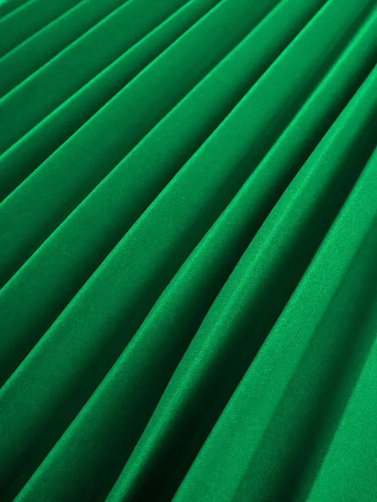 AOMEIDRESS A Line Pleated Dress with Long Sleeves Oversize 3D Flower