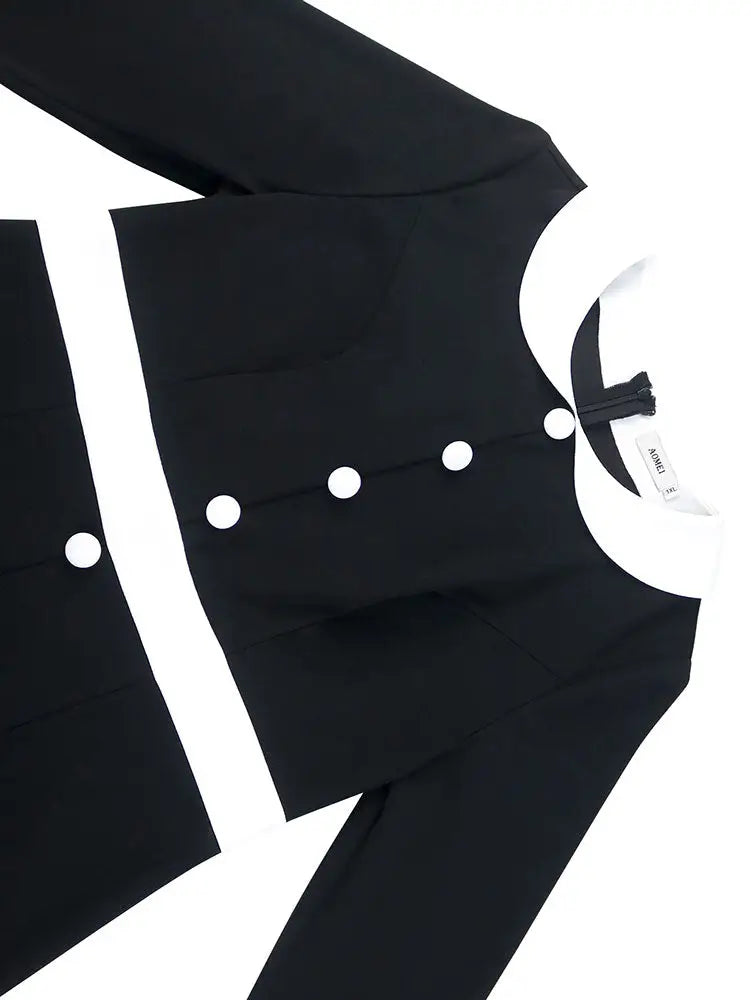 AOMEIDRESS Black Business Casual Holiday Work Dresses Winter Outfits