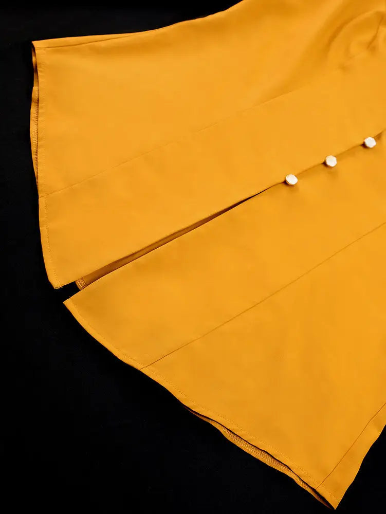 AOMEIDRESS Chic Long Sleeves Blouse 3D Flower Office Meetings Wear