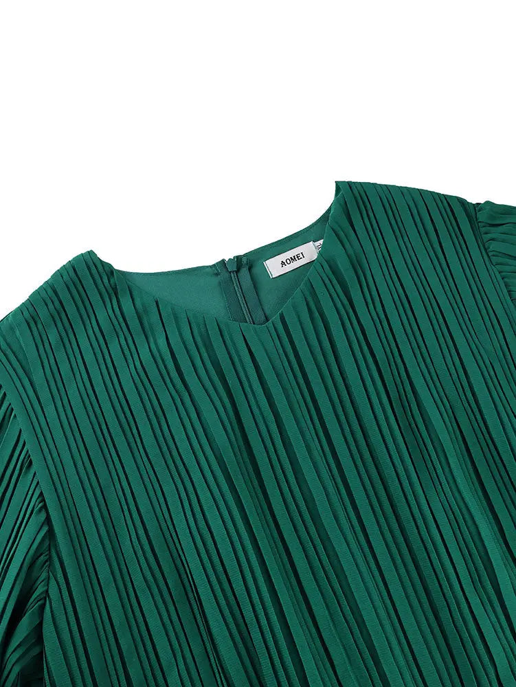 AOMEIDRESS Chiffon Wedding Guest Dress Sequin A Line Church Gowns