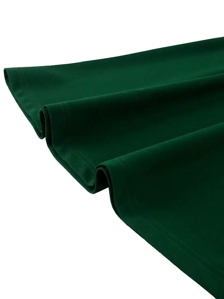 AOMEIDRESS Elegant A Line Dress Contrast Trim Church Causal Wear