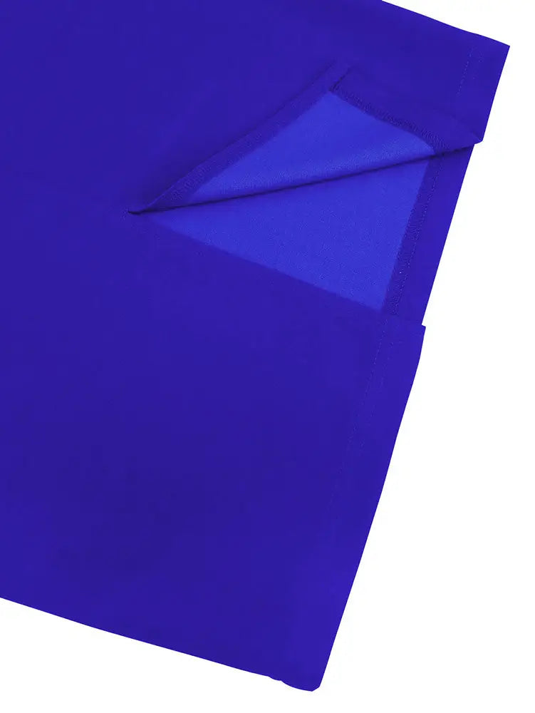 AOMEIDRESS Elegant Colorblock Dress Long Sleeve Office Church Wear