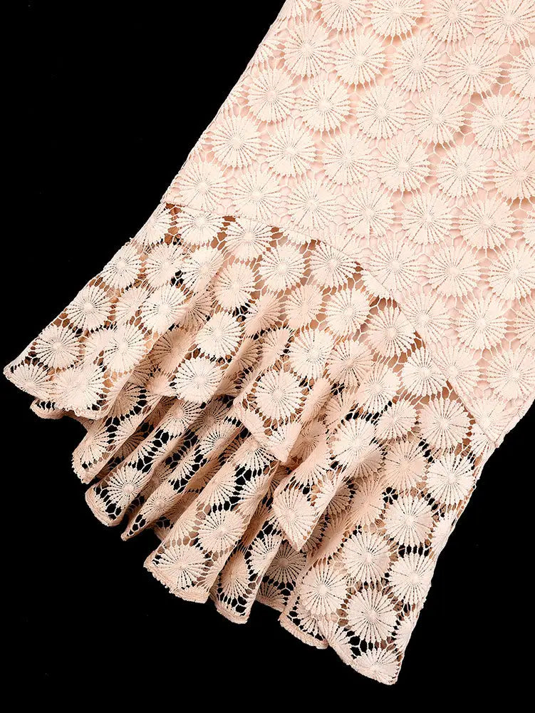 AOMEIDRESS Elegant Lace Mermaid Dress High Waist Bodycon Party Gowns