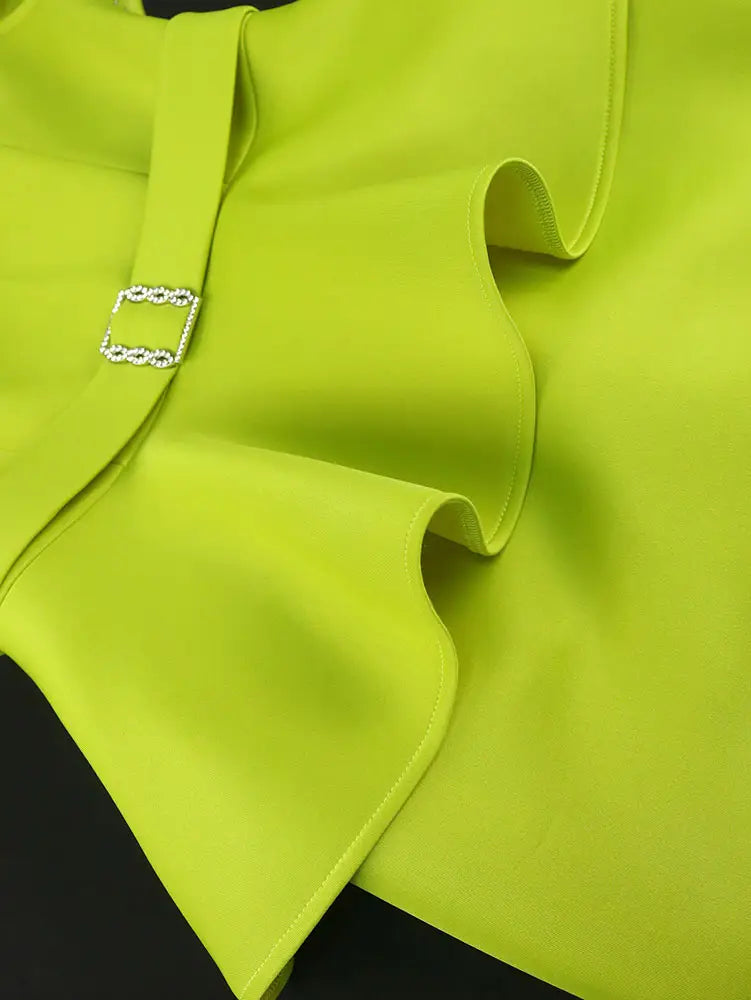 AOMEIDRESS Elegant Luxury Wedding Guest Dress Shiny Beaded Slash Neck