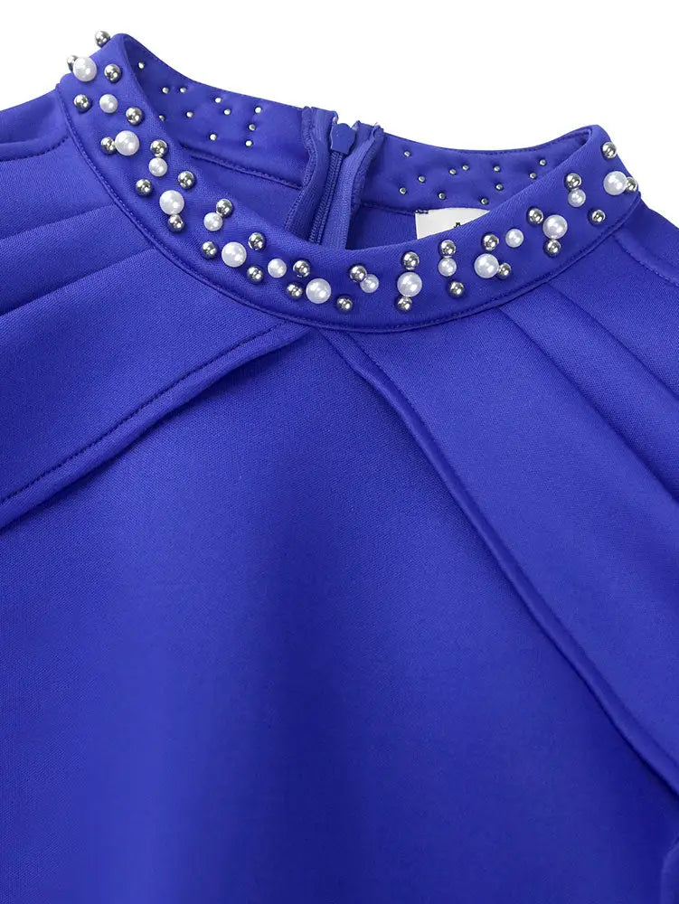 AOMEIDRESS Elegant Party Wedding Cape Dress with Beading Waist Belt