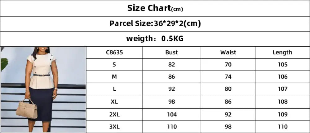 AOMEIDRESS Elegant Pencil Dress O Neck Short Sleeve Peplum Belly Cover