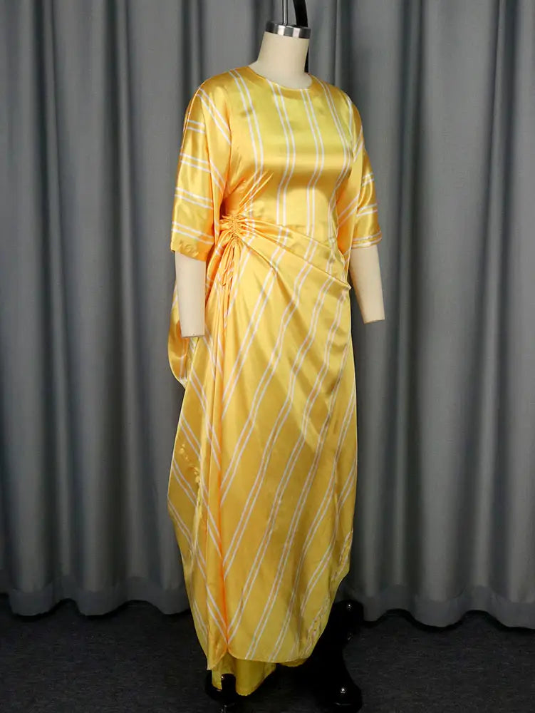 AOMEIDRESS Elegant Striped Two Piece Set for Party Evening Outfit