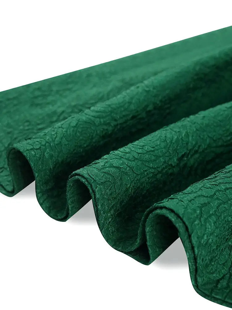 AOMEIDRESS Elegant Wedding Guest Dresses Jacquard A Line 3D Ruffles