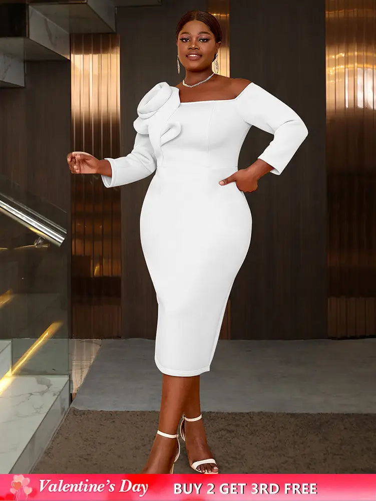 AOMEIDRESS Evening Luxury Dress 2025 Formal Party Dress Woman Elegant White / S