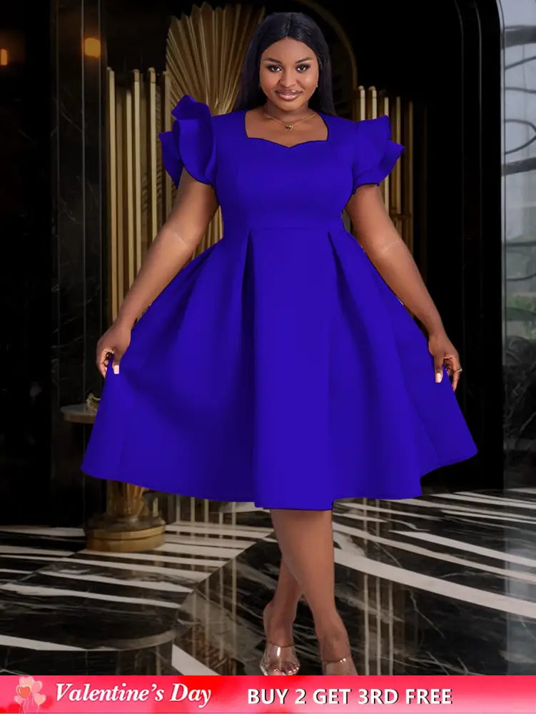 AOMEIDRESS Flying Sleeve Short A Line Dress For Women