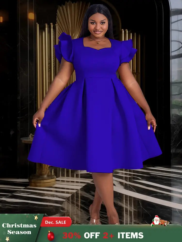 AOMEIDRESS Flying Sleeve Short A Line Dress For Women