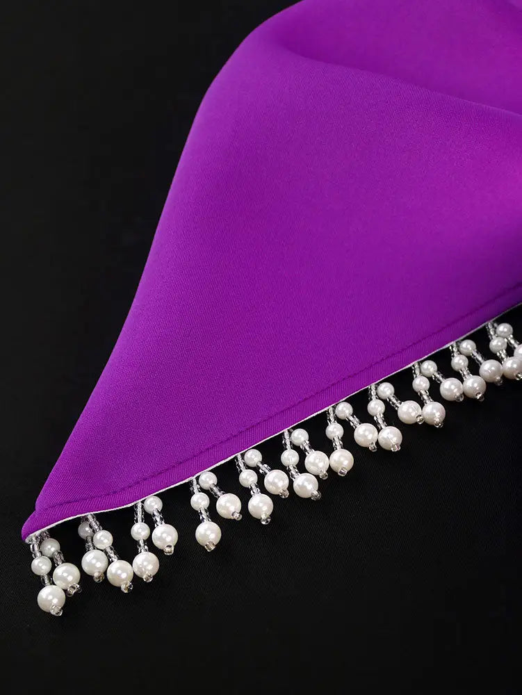 AOMEIDRESS Formal Elegant Dresses for Wedding Guests A Line Pearls