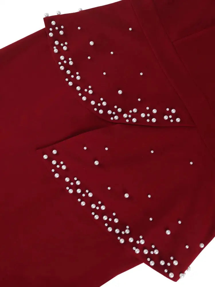 AOMEIDRESS Formal Women Dress Beading Half Sleeves Peplum Gown for Wedding