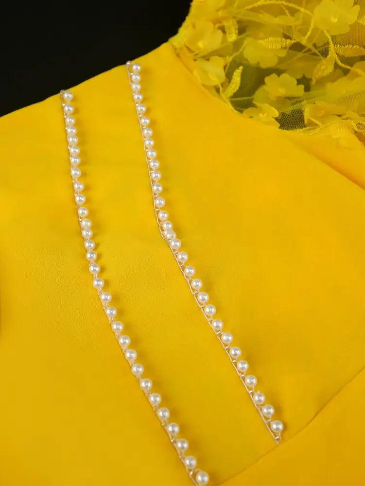 gold wedding guest dress