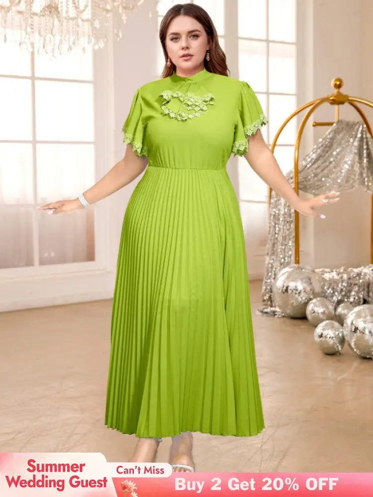 half high collar a line dresses for women