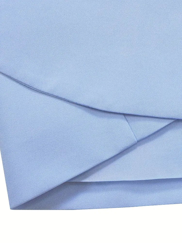 AOMEIDRESS Office Lady Slim Blazer Wide Leg Pants Suit Church Wear