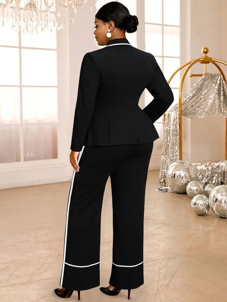 AOMEIDRESS Office Two Pieces Set Elegant Work Wear Elegant Outfit