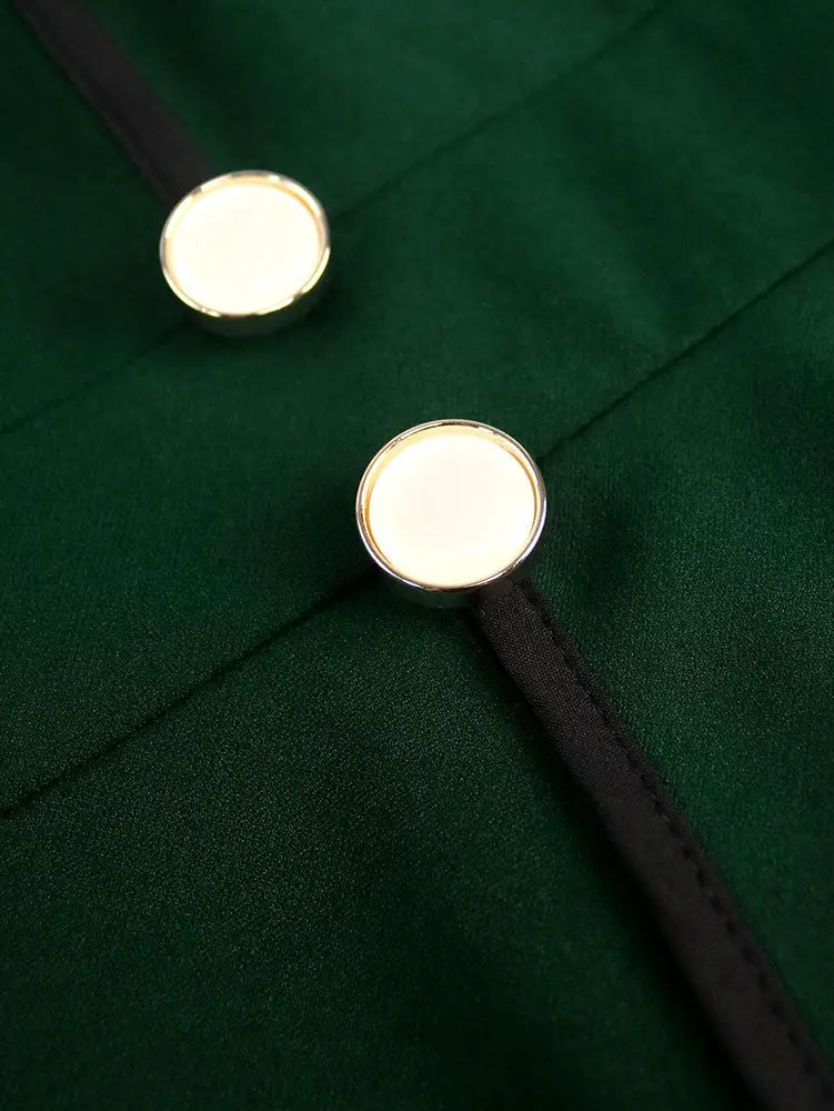 AOMEIDRESS Peplum Bodycon Dress Lace Sleeve Button Church Occasions