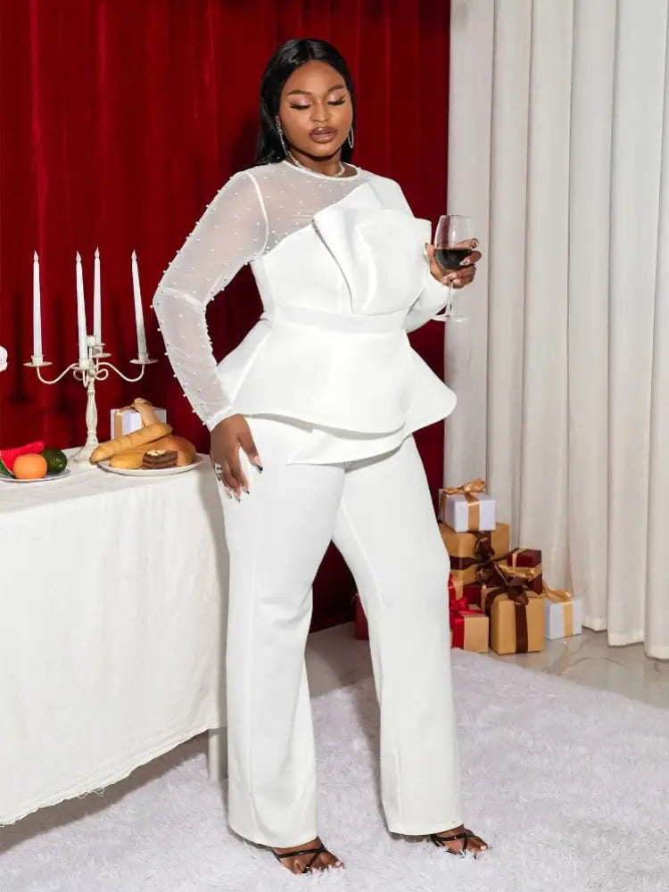 One Sleeve Mesh Patchwork Design, Unique and Asymmetric