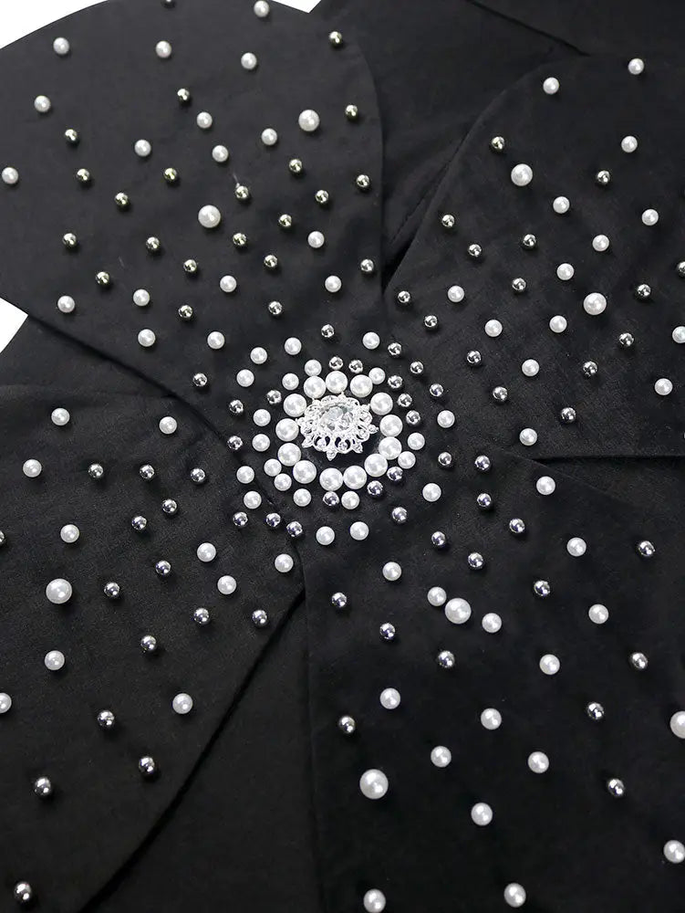 AOMEIDRESS Sexy Beaded Off Shoulder Mini Dresses For Club 3D Flower