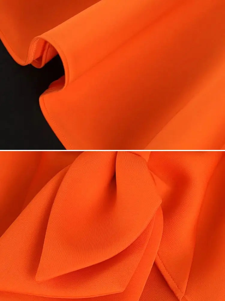 Bowknot decor bodycon wedding guest gowns