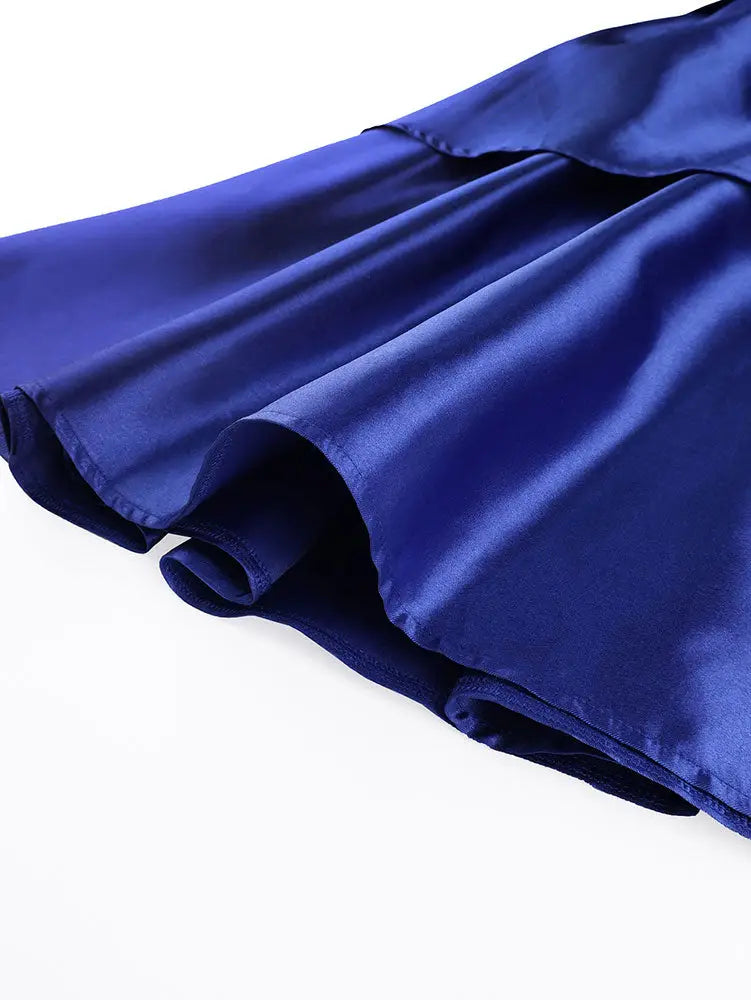 AOMEIDRESS Shiny One Shoulder Ruffle Layered Christmas Party Dresses