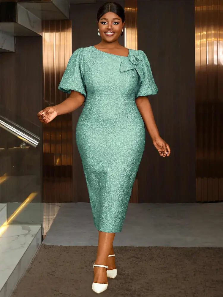 AOMEIDRESS Summer Outfits for Women 3D Flower Bubble Sleeve