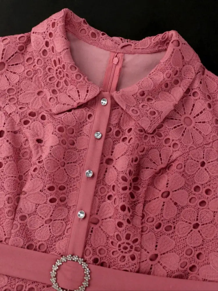 high waist pleated a line dress