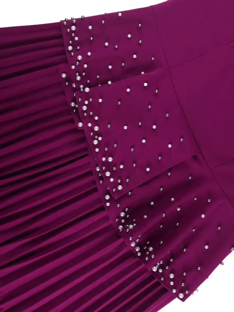 AOMEIDRESS Wedding Guest Dresses for Big Tummy Chiffon Pleated