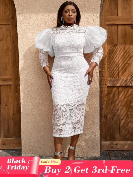 White Midi Dress is Perfect for Wedding, Honeymoon and Prom