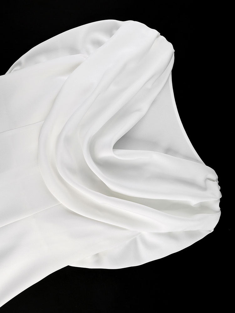 AOMEIDRESS Chic Backless Mini Dress Swinging Neck Bodycon Gowns