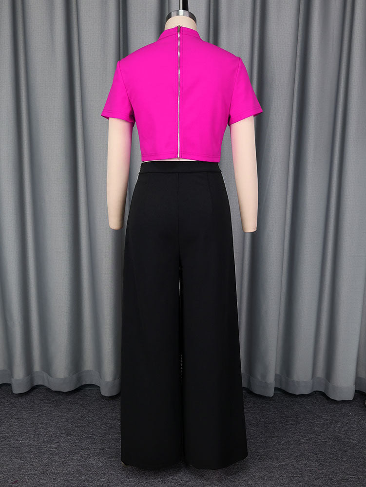 AOMEIDRESS Elegant Women Top Crop Top Short Sleeve Big Bow for Party