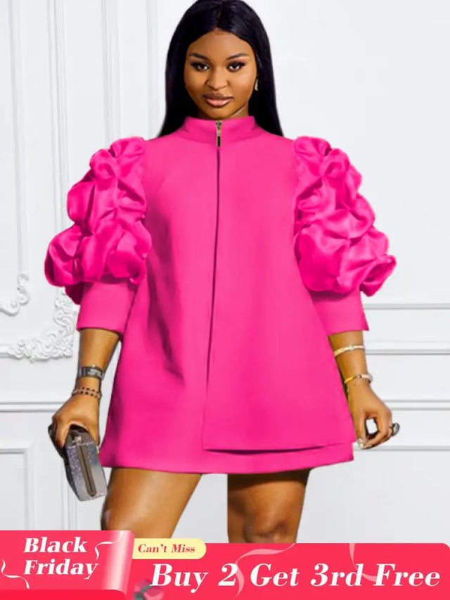 plus size fushia dress