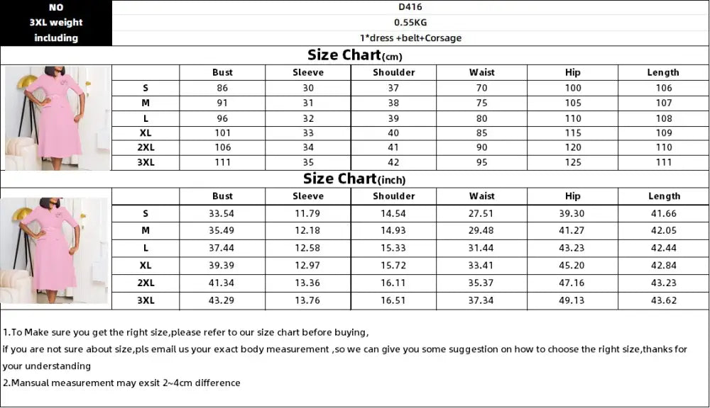 Women Elegant A Line Midi Dress V Neck Half Sleeve 3D Flower Waist Belt