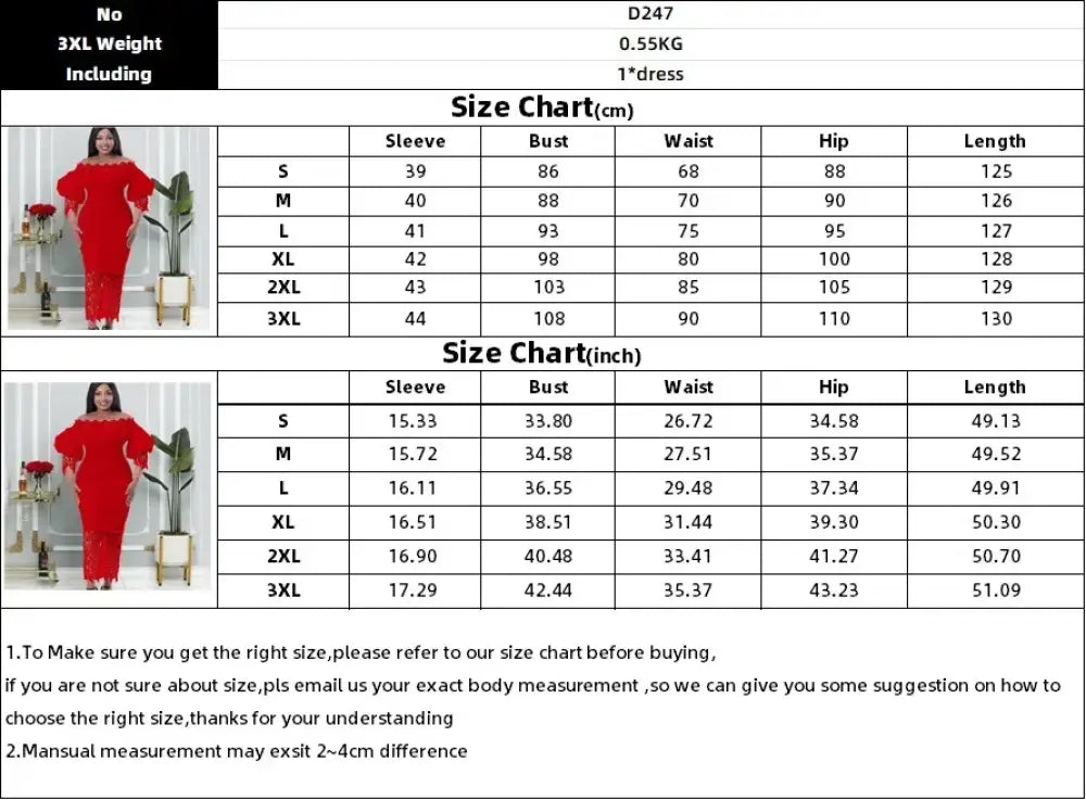 Women Off Shoulder Long Dress Hollow Out Lace High Waisted Bubble Sleeve