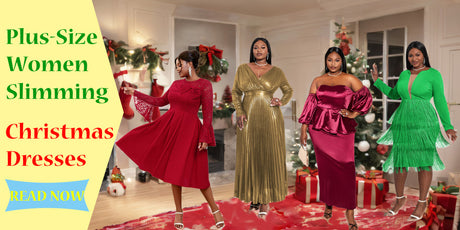 Slimming Christmas Dresses for Plus-Size Women