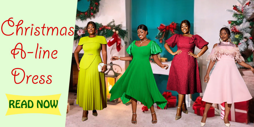 Christmas A-line dress: an elegant and comfortable holiday must-have