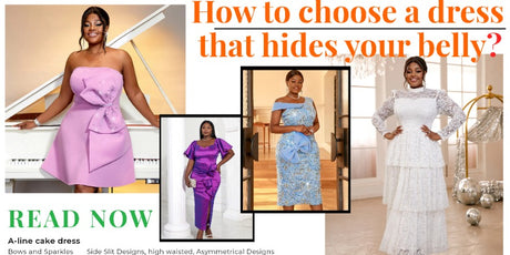 How to choose a dress that hides your belly?