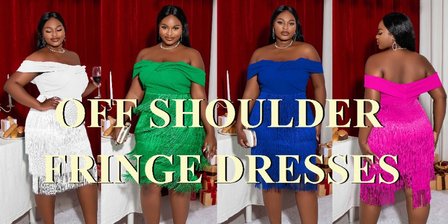 Top Occasions to Wear an Off Shoulder Fringe Dress