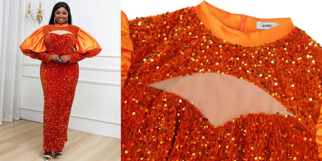 Fashion Forward: Orange Sequin Dress Plus Size Trends for 2024