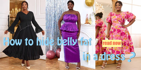 How to hide belly fat in a dress?